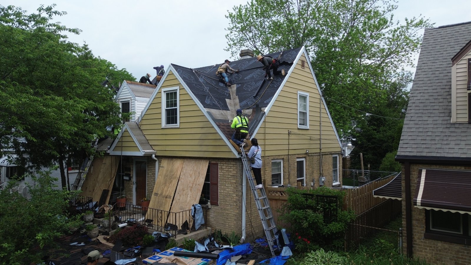 roof replacement Evanston, IL Project