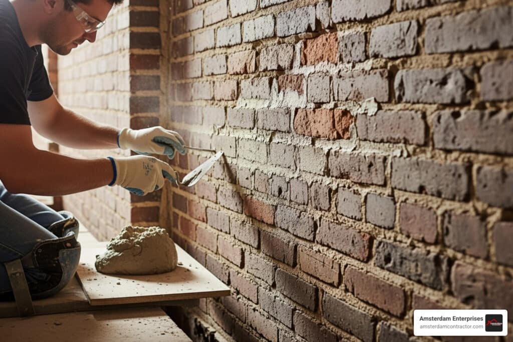 how much does it cost to tuckpoint a 30 bricks