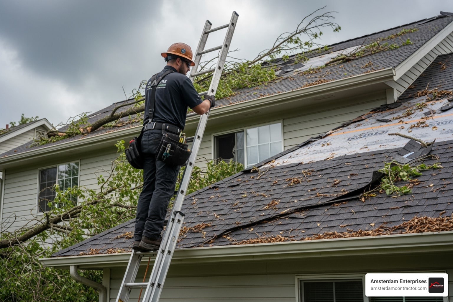 storm damage roof inspection