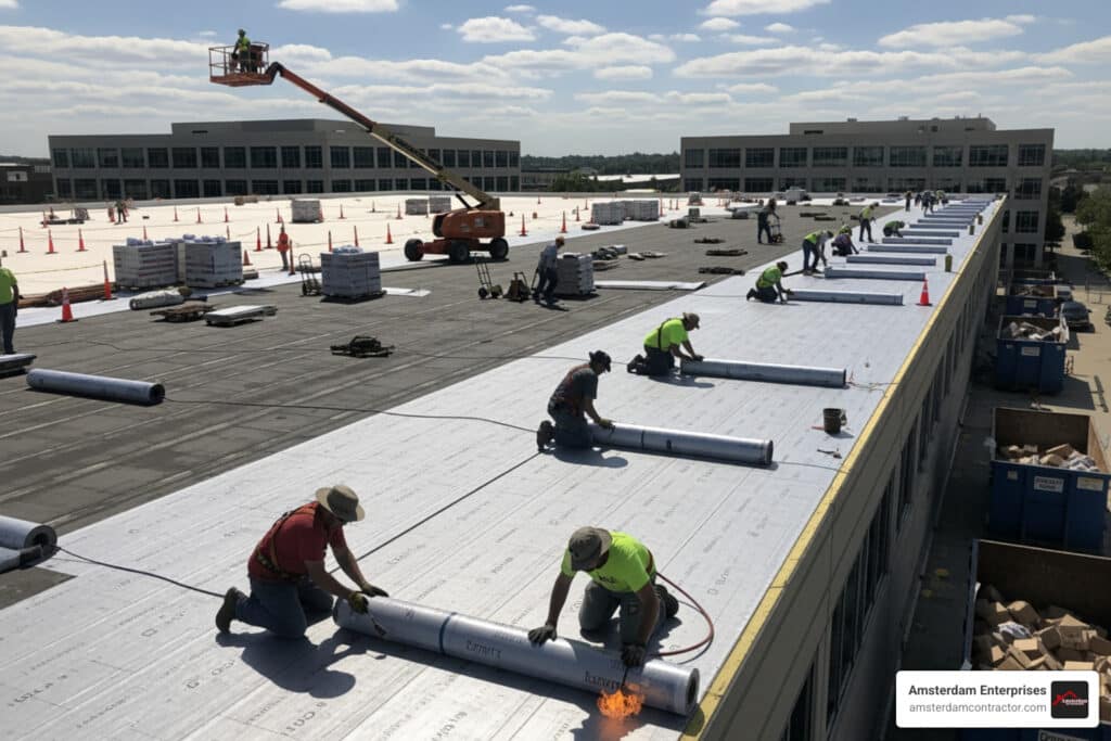 local commercial roof replacement