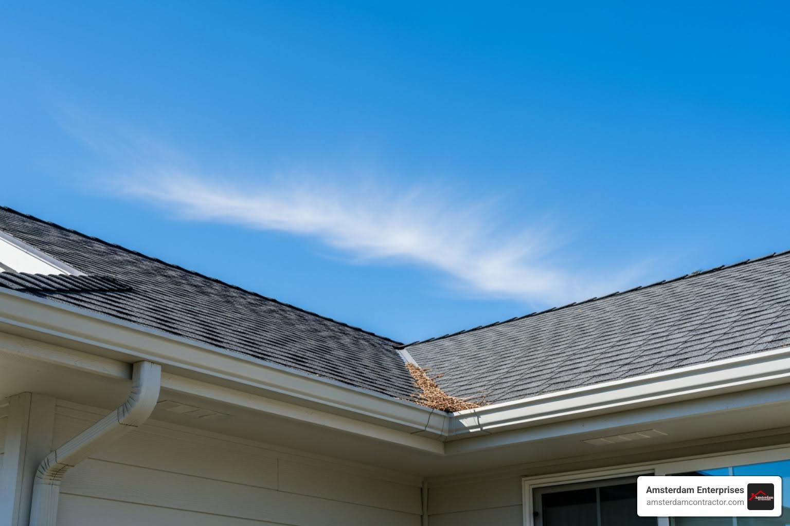 clean gutters on a residential home - Gutter cleaning company