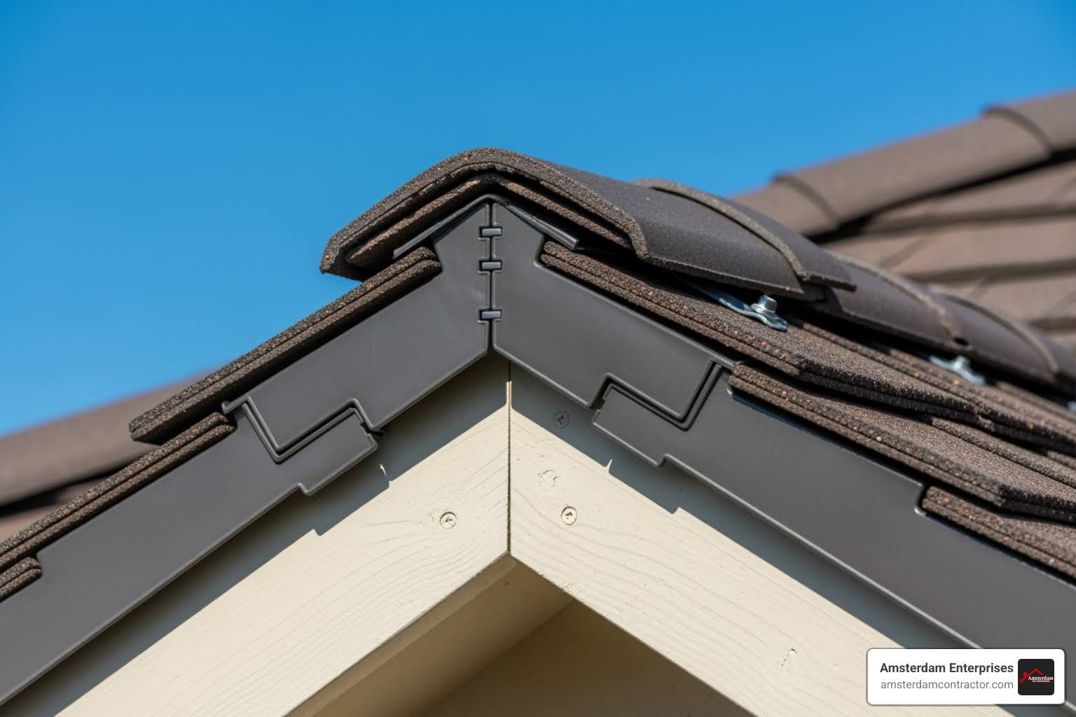modern dry verge system on roof - dry verge installation near me